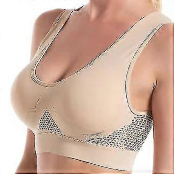 Sport-BH Sømløs Plus Size Sexy Push Up Bralette Dame-BH Uten Støttebein Topp Kvinnelig Pitted Trådløs BH Tube Top (S Hud)