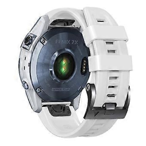 Type A Silikonklokkereim 26mm for Garmin Tactix 7 Pro/Fenix 7X/Fenix 6X Pro (Stil A)