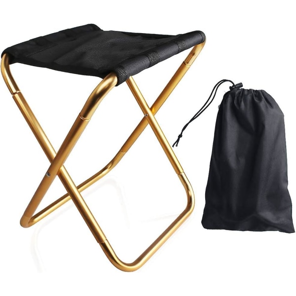Folding Stool Foldable Camping Stool Outdoor Folding Lightweight Small Portable Aluminum Outdoor Fishing Stool For Bbq Travel Hiking Garden Beach With