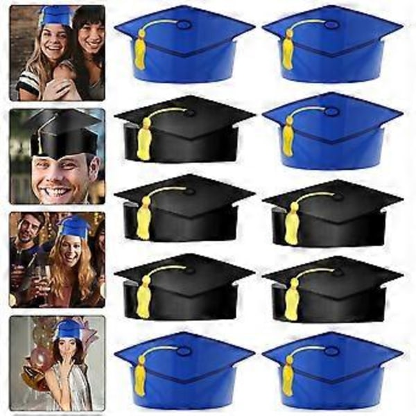 10 stk. Papir Graduation Caps Graduation Hatter Foto Rekvisitter Graduation Party Favors