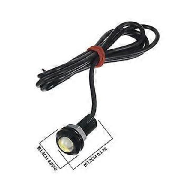1 st 18mm Bil Ögonblickslampa Vattentät Led Billampa 12v Reserv Backkamera Signal Bil DRL Lampa Bilstyling (1 st 3)