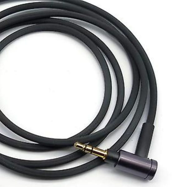 3,5 mm lydkabel for Sony WH-1000 XM2 XM3 XM4 H900N H800 hodetelefoner, 1,5 m / 4,9 fot lang (svart uten mikrofon)
