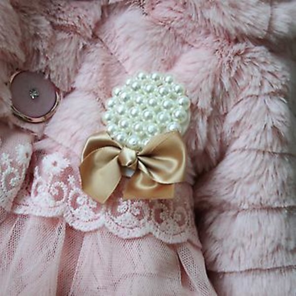 Varm jacka för flickor i konstgjord päls, fluffig och mjuk plysch ytterkläder (1-2 år, rosa)