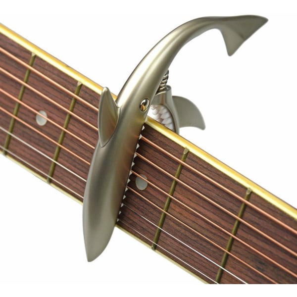 Zink Alloy Gitarr Capo Shark Capo för Akustisk och Elektrisk Gitarr