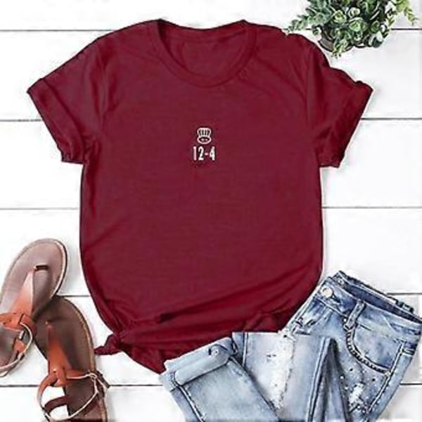 Rachel Green Bursdag T-skjorte Friends T-skjorte Topp Vintage Dame T-skjorter Friends TV-serie Skjorte Topper (XL burgunder)