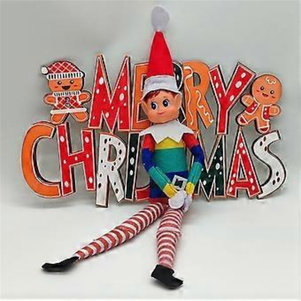 Julegave Regnbue Pride Stoffelf Plush Leke Julepynt (Jente)