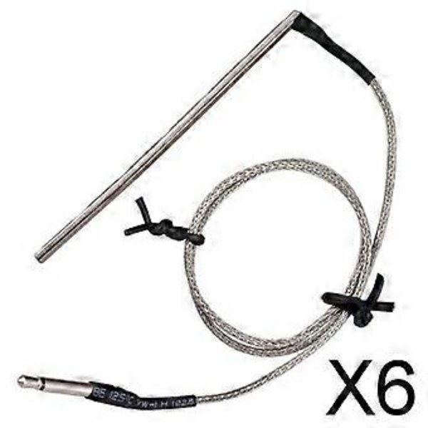 6X 1 Styck Piezo Kabel Pickup för Akustisk Gitarr EQ