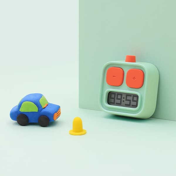 Gul Robot Timer, Nedtællingstidshåndtering til studerende og børn Ru
