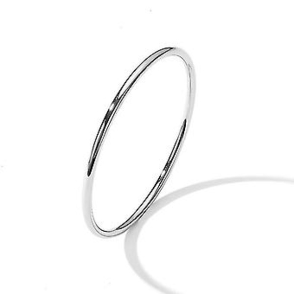 316l Rustfritt Stål 2mm Dame Herre Armbånd Bransoletki Damskie Acero Inoxidable Joyeria Mujer Pandora Charms (Sølv)