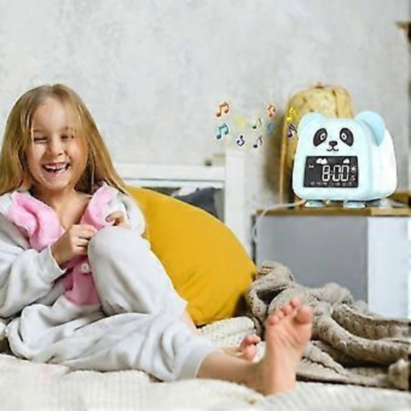 Luova herätyskello sarjakuva norsu herätyskello digitaalinen herätyskello koriste opiskelijan yöpöydän koriste herätyskello