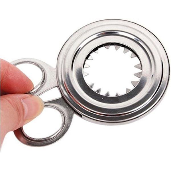 Rustfritt stål egg stripper myk kokt egg topper egg omelett enhet