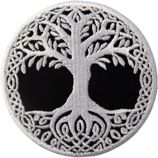 1 stk. broderet i form af Yggdrasil, livets træ i No
