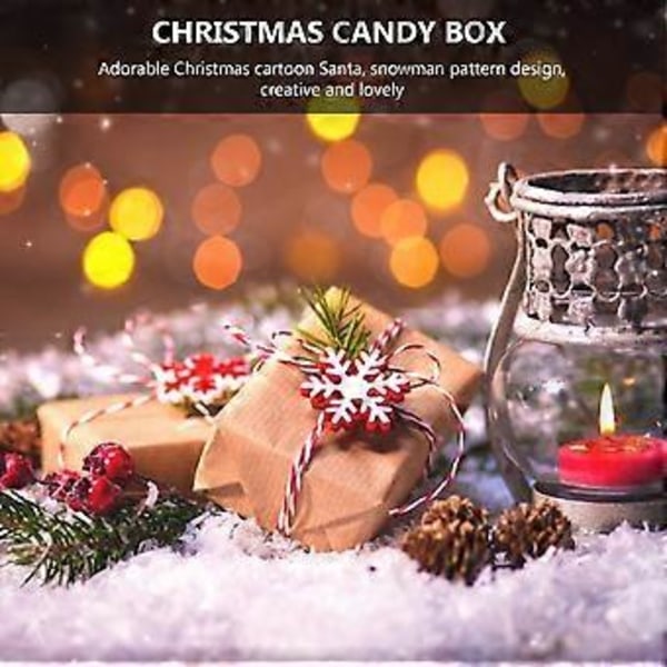 30 stk. Cupcake-esker Godteposer Forseglbare Festgodteposer Poser Snørebånd Nyttår Gable-eske Julegodteesker