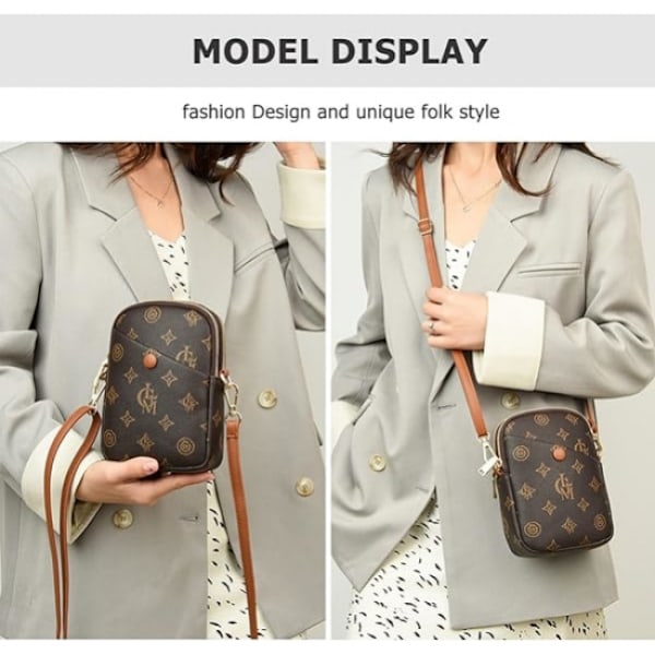Crossbody Mobiltelefonväska Liten Messenger Axelväska Handväska