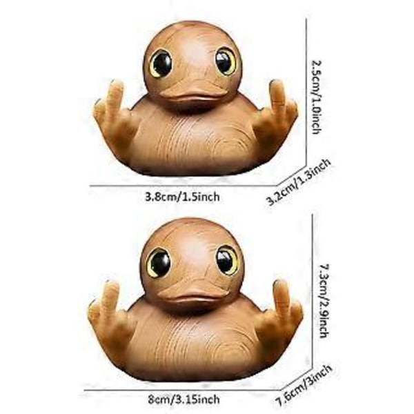 Morsom Harpiks Midtfinger And Statue Figurer Mini And Ornament Spøk Gifts (Stor)