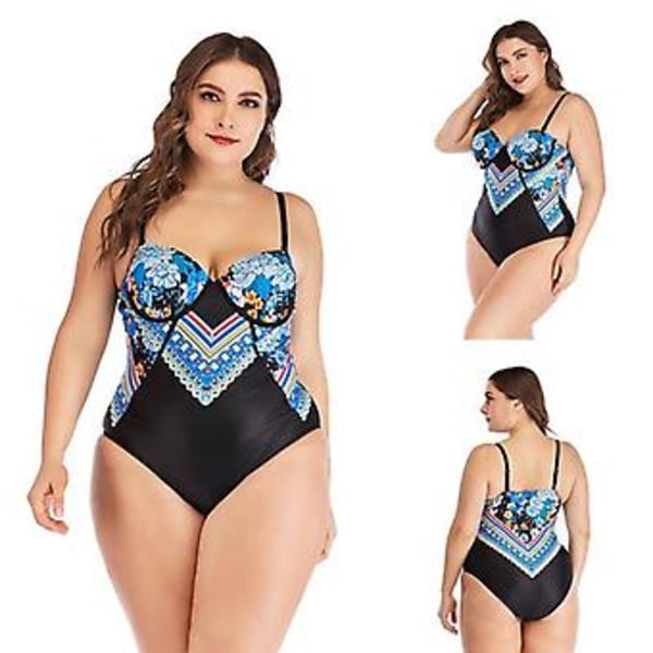 Tjejkostym storlek triangle one-piece push up slim fit tunn bikini damkläder L