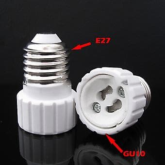 1 stk E27 til GU10 Adapter Konverter Lampeklodsfatning til LED Pærer