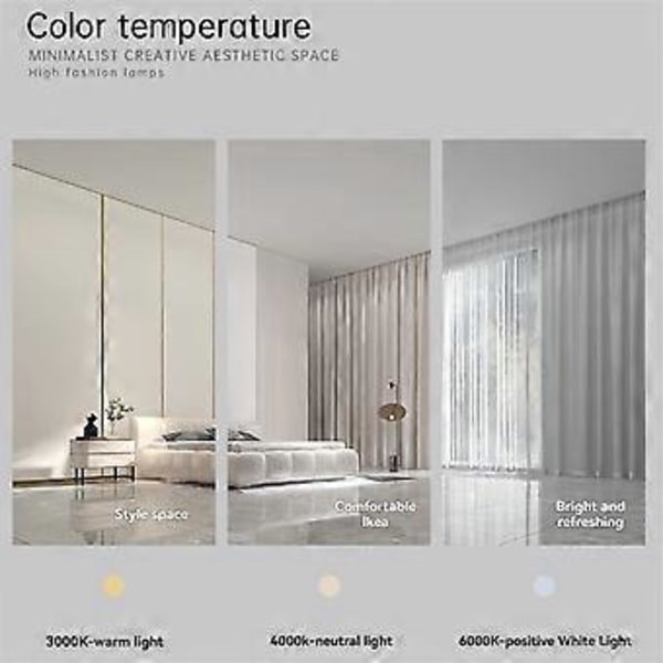 6W Modern LED Ljuskrona Dubbelhövdad Minimalistisk Lång Linje Lampa Ljuskrona för Vardagsrum Sovrum
