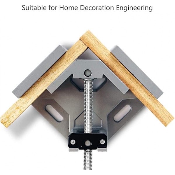 2 st vinkelklämmor, 90 graders rätvinklig svetsklämma för trä, metall och glas