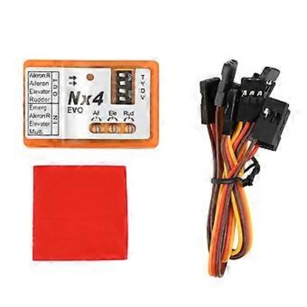 För NX4 Flight Controller 3D Flyg Gyroskop Balans för Fastvingade Flygplan Stöd Rate/Hold/Gyro