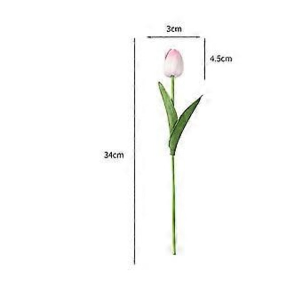 Pu Tulppaani Simulointikukka Kodin Koristelu (D-20kpl)