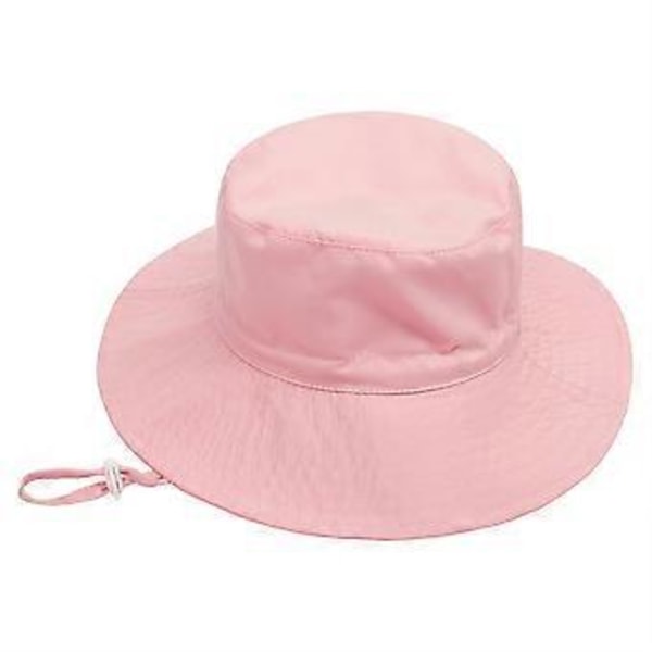 Babyhat - Sød Solhat Unisex Babyhat Sommer Rejse Strandkasket Justerbar Børnekasket til 2-6 År Børn (Lyse Pink)