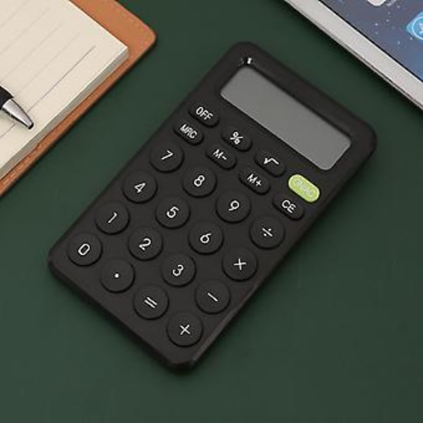 Söt Färgad Kalkylator Automatisk Sömn Lättläst Kalkylator För Skolstudenter Pojkar Flickor (Himmelsblå)