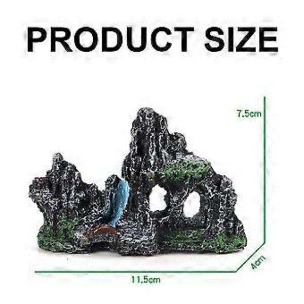 1 stk Kreativ akvarie dekoration landskab harpiks stenhave akvarium simulering harpiks stenhave  style43