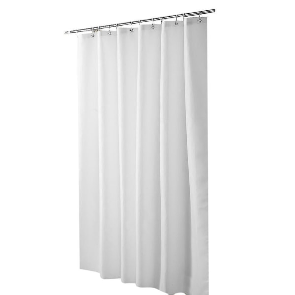 Krygv Waterproof Shower Curtain Bathroom Shower Curtain Liner White 100x180cm