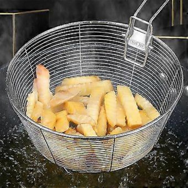 Silkurv Finmasket Non-Stick Bunn Sammenleggbart Håndtak Anti-Skålding Varmebestandig Rustsikker Kitc 24Cm