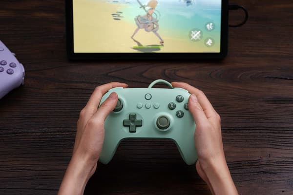 Ultimate C kablet kontroller for Windows PC, Android, Steam Deck og Raspberry Pi (feltgrønn)