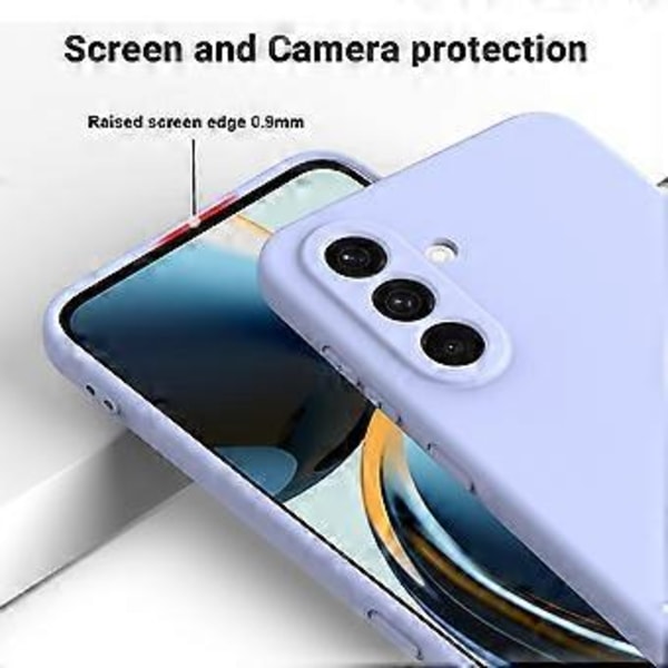 Til Samsung Galaxy A56 5G Cover Flydende Silikone Telefon Bagside Cover med Håndrem (Style E)