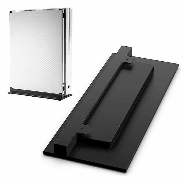 Vertikal Stativ Til Xbox One S (Slim) Konsol Sort Skridsikker Montering Nem Installation
