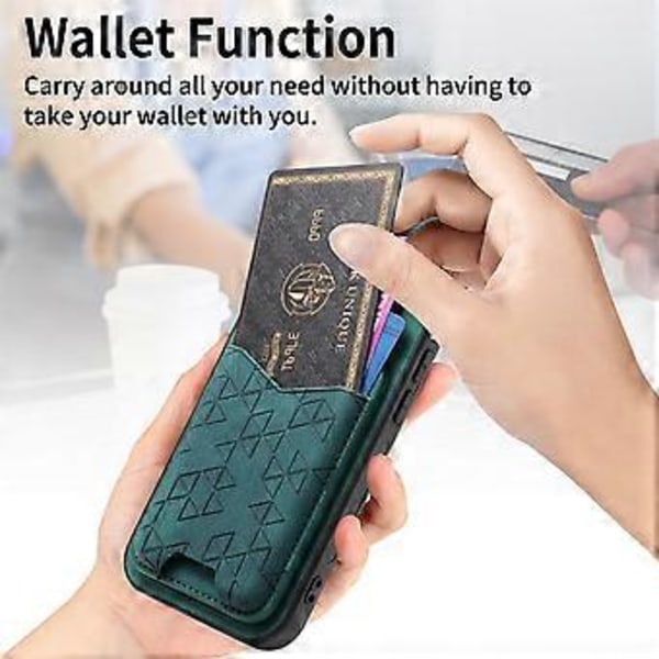 For Samsung Galaxy 54 5G Deksel Innprentet Mønster Kortholder Støtte Lær Bakdeksel (Stil C)