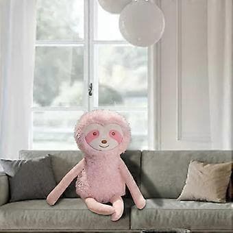 Sloth Plyslegetøj Sovende Kæledukke til Temafester Ferie (Pink 60cm)