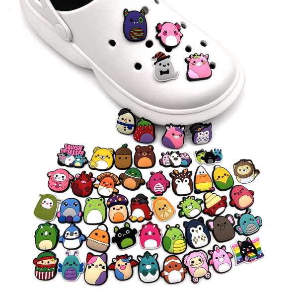 50 stk. 3D Clog-Sandaler Pynt (Plyslegetøj Tema), Sko Charms,
