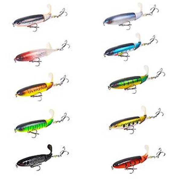Fiskesnøre Lokkemad Minnow Agnsfisk 14cm Kunstig Hård Lokkemad Jig Crankbait Karpe Stribet (Mørkegrøn)