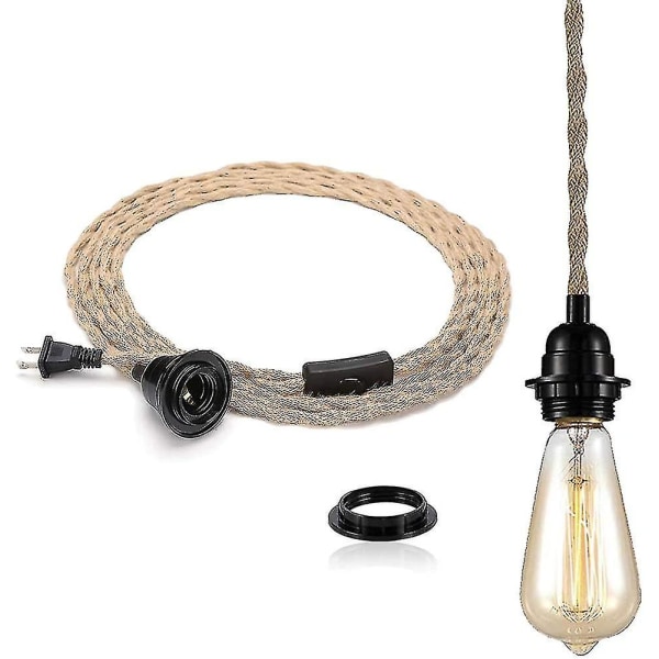 Diy 15ft Indrial Vinta Ceiling Pendant Cord Hanging Kit With