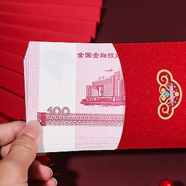 2022 Röda Kuvert Nyårs Heta Prägling Kreativ Röd Vårfestival Bröllop (Xi Jie Liang Yuan)