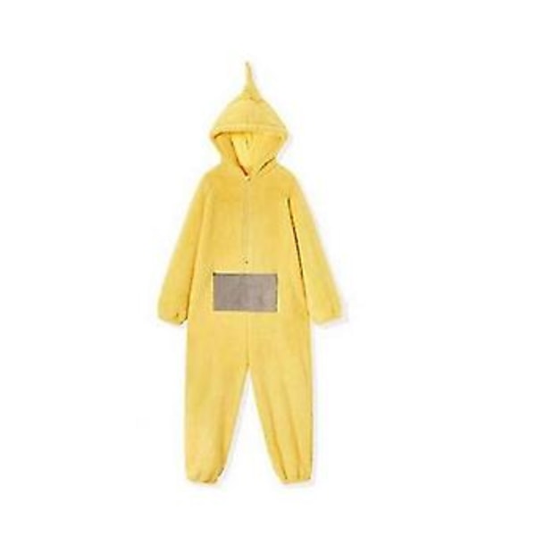 Hjem 4 Farver Teletubbies Cosplay til Voksen Sjov Tinky Winky Anime Dipsy Laa-laa Po Blød Langærmet Del Pyjamas Kostume-r (S gul)