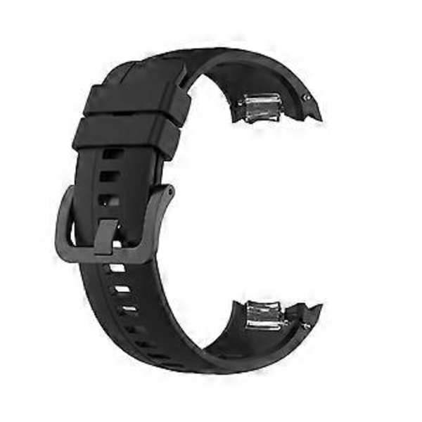 Silikonarmband för Huawei för Honor GS Pro Sportklocka Mjuk Rem Slinga Stöd (Svart)