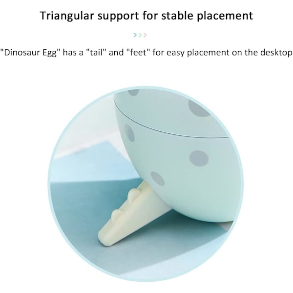 (Vihreä) Dinosaurusmunan muotoinen kynäteline, työpöydän kynäkuppi, toimistotarvikkeiden järjestäjä, paperitavaroiden säilytysastia Dino Par