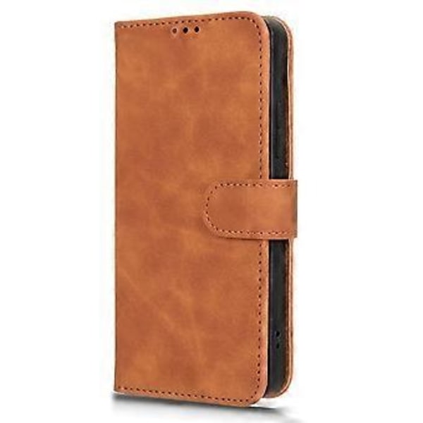 Til Xiaomi Redmi K70 Ultra Læder Etui Hud-Følelse Anti-Drop Wallet Flip Telefon Cover (Style E)