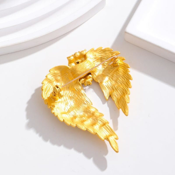 Guld Brosch Rhinestone Brosch Brosch Stor Blomma Brosch Pins för Kvinnor Brosch Pins för Kvinnor Bröllop Årsdag Nytt år