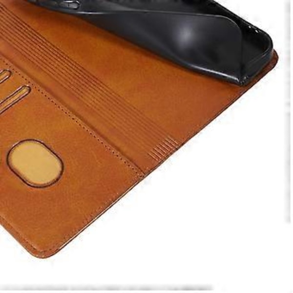 För Nokia XR21 Affärsstil Kalvtextur Läder Telefonfodral Magnetisk Stängning Ställ Plånboksfodral (Stil C)