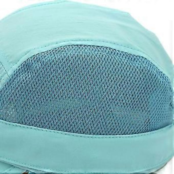 Solhatt för kvinnor UV-skydd Bucket Hat för män Andningsbar sommar Nacke Ansiktsskydd Storlek 54-56 cm (Blå)