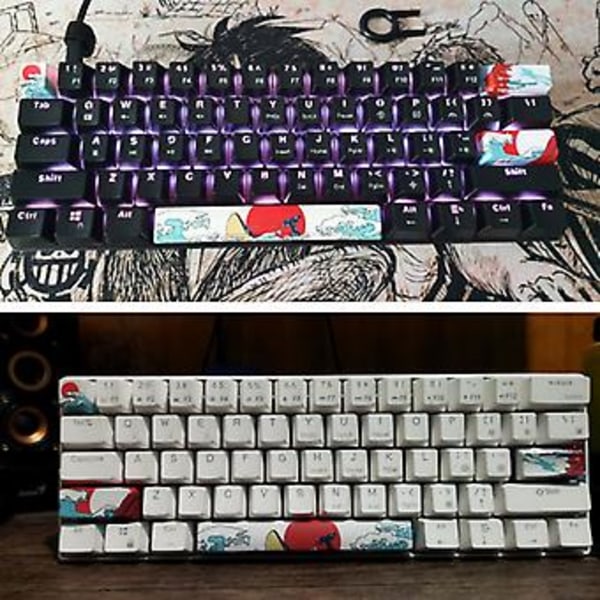 Sea Coral PBT Keycaps til Mekaniske Tastaturer OEM Profil 5-side Dye-Sub 4PCS(A )