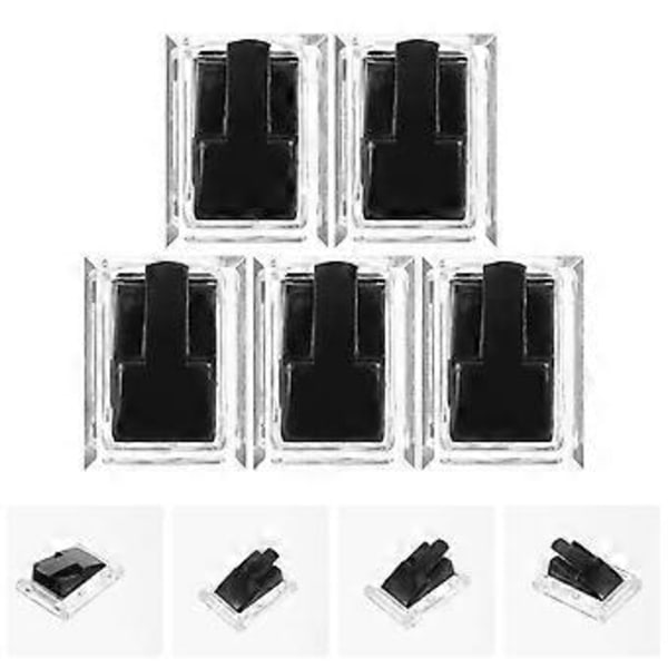 5 stk Akryl Ringholder Smykke Display Stativ Ring Display Stativ Smykke Ringholder