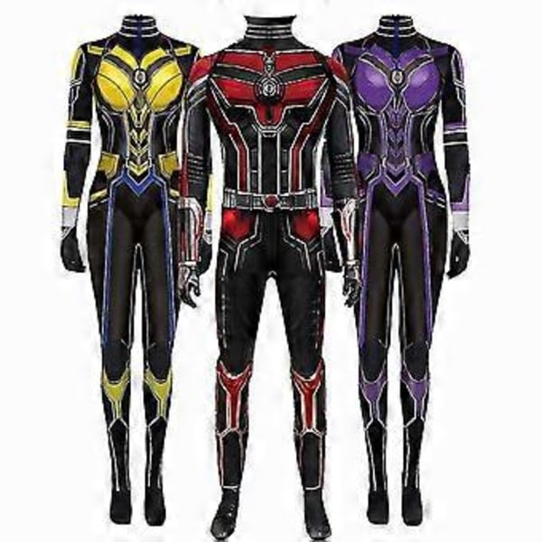 Ant-Man ja Wasp Hope Van Dyne Cosplay-asu Halloween-karnevaaliasu V (M Wasp Girl)