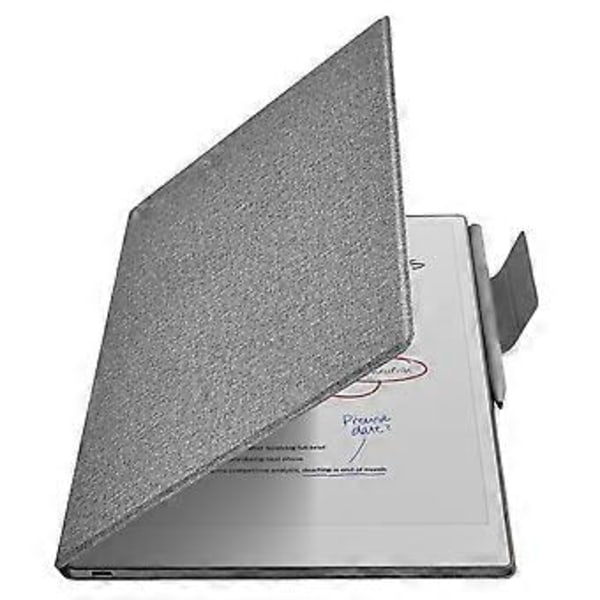 För ReMarkable Paper Pro Fodral PC+PU Läder Tablet Magnetiskt Skydd med Pennhållare Auto Wake/Sleep (Grå)